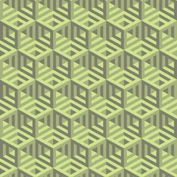 Hexagonal lines pattern. Abstract 3d background Stock Illustration