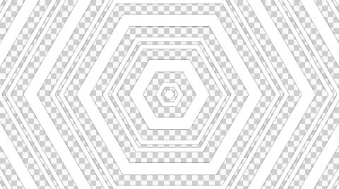 Hexagonal luma stripes with alpha  Stock Footage 45954472