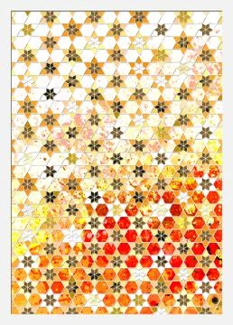 Hexagonal Maroon Stock Illustration