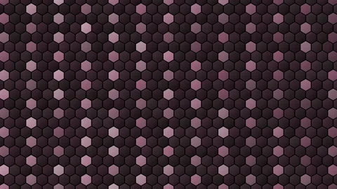 Hexagonal Matrix 4K Blue Purple Loop Right Scroll Stock Footage 322186729