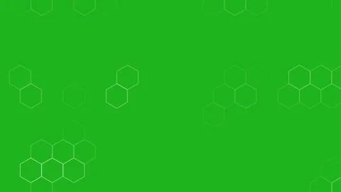 Hexagonal mesh motion graphics with green screen background Stock Footage 132884049