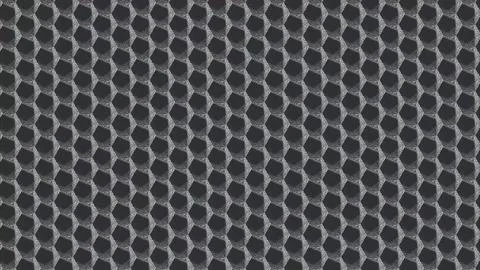 Hexagonal mesh pattern with geometric precision. Intricate 3D woven fabric Stock Illustration