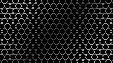 Hexagonal mesh ripple background monochrome in seamless Stock Footage 341699819