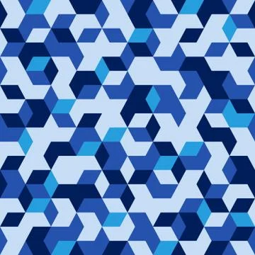 Hexagonal military seamless pattern. Ilustração Stock