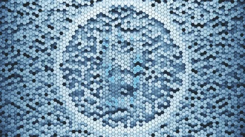 Hexagonal modern countdown Leader Graphic. Stock Footage 91065427