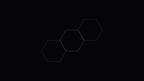 Hexagonal Molecule Loading Screen Perfect Loop Stock Footage 340925850