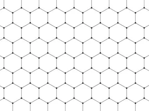 Hexagonal molecules background, molecular structure of DNA. Vector illustration Stock Illustration