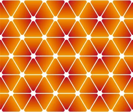 Hexagonal mosaic. Seamless pattern. Geometric design, textile print. Ilustração Stock