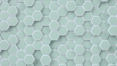 Hexagonal moving looping background. Animated hexagons, honeycomb pattern. Stock Footage 122765872