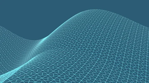 Hexagonal Net as a looped digital background Stock Footage 122935870