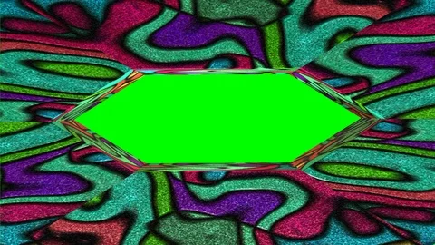 Hexagonal opening and closing of an abstract figure. Stock Footage 114065228