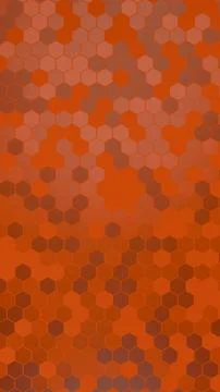 Hexagonal orange background seamless geometric pattern with gradient lighti.. Illustrazione stock
