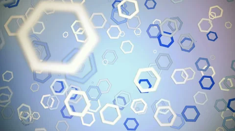 Hexagonal Particles Abstract Looping Background Stock Footage 39542919