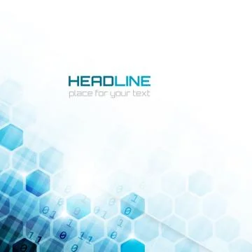 Hexagonal pattern on abstract vector background. Stock Illustration