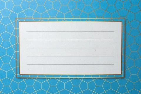 Hexagonal pattern background with space for notes Stockfoto's