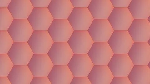 Hexagonal pattern design with vibrant pink gradient. Geometric shapes for modern Stock Illustration