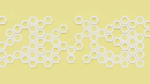 Hexagonal pattern with honeycomb shapes, moving hexagons abstract background Stock Footage 162575949