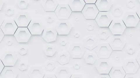Hexagonal pattern with honeycomb shapes, moving hexagons abstract background Stock Footage 165626983