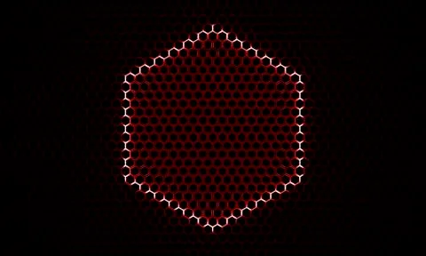 Hexagonal pattern with iron structure - Illustration Stock Illustration