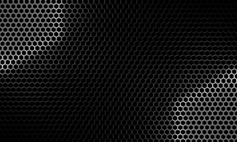 Hexagonal pattern with iron structure - Illustration Stock Illustration