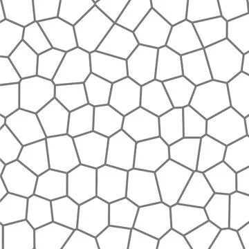 Hexagonal Pattern with Irregular Shapes Forming Abstract Stock Illustration