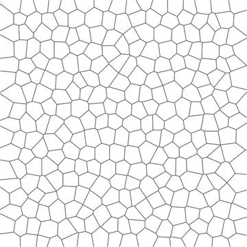 Hexagonal Pattern with Irregular Shapes Forming, Abstract Design Background Stock Illustration