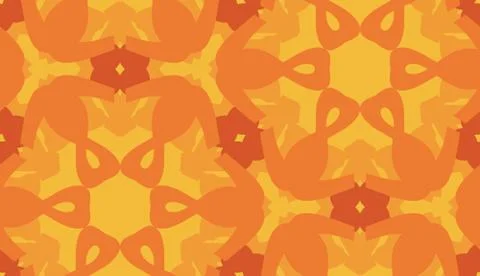 Hexagonal Pattern in Orange Stockillustratie