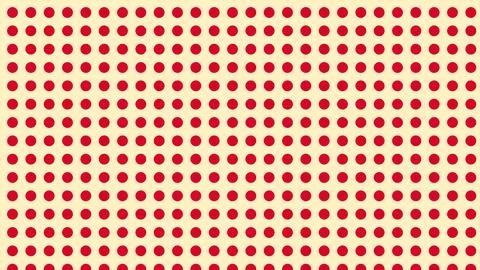 Hexagonal pattern with red and white geometric design on green grid backgroun Illustrazione stock