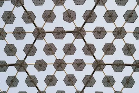 Hexagonal Pattern Structure Foto stock