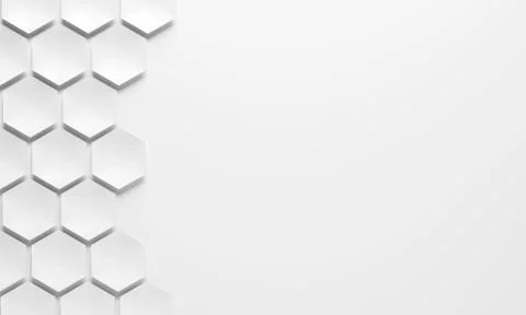 Hexagonal pattern with technical structure - Illustration Illustrazione stock