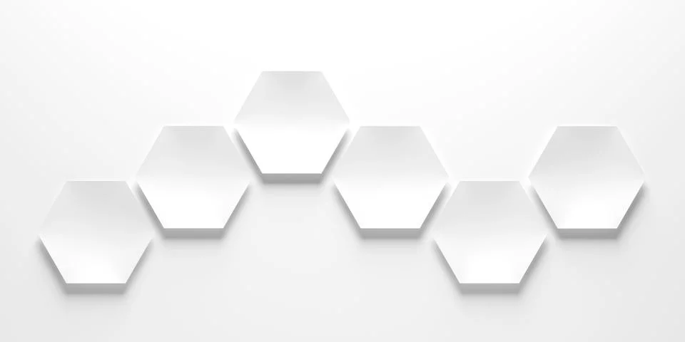 Hexagonal pattern with technical structure - Illustration Stock Illustration