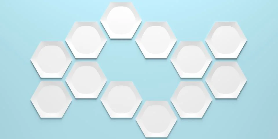 Hexagonal pattern with technical structure - Illustration Stock Illustration
