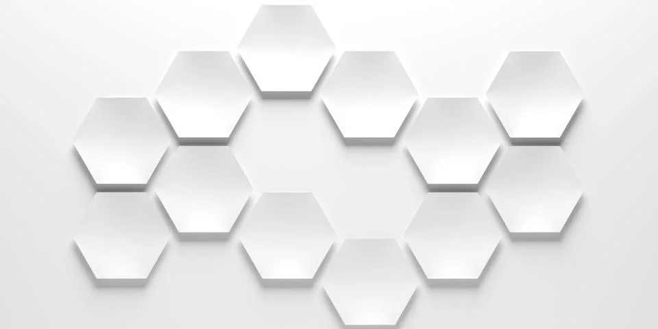 Hexagonal pattern with technical structure - Illustration Stock Illustration