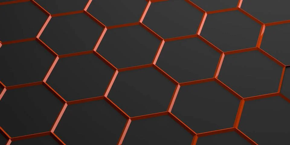 Hexagonal pattern in technical structure - Illustration hexagonal pattern ... Stock Photos
