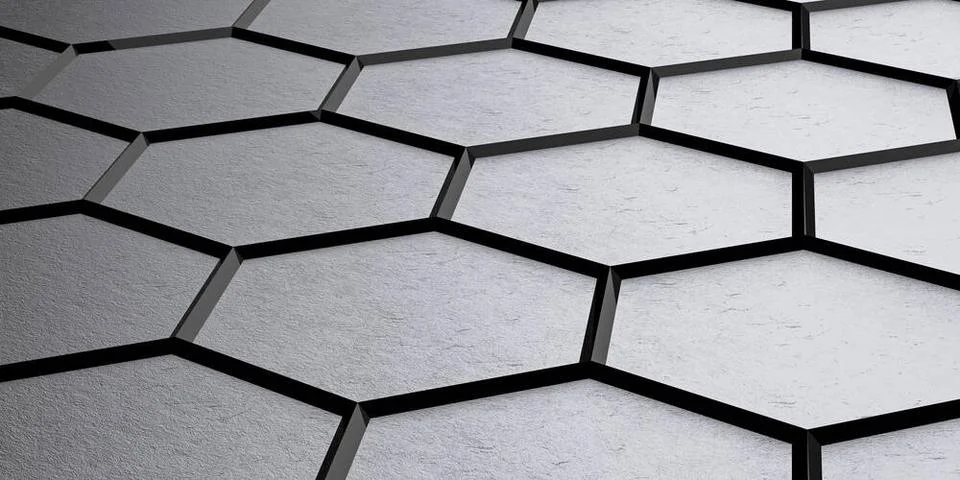 Hexagonal pattern in technical structure - Illustration hexagonal pattern ... Stock Photos