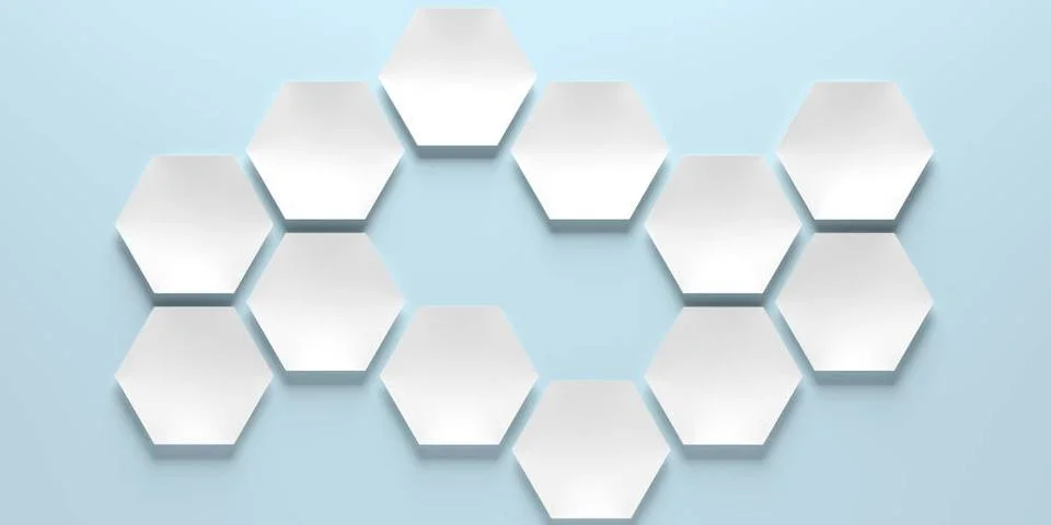 Hexagonal pattern with technical structure - Illustration hexagonal patter... Stock Photos