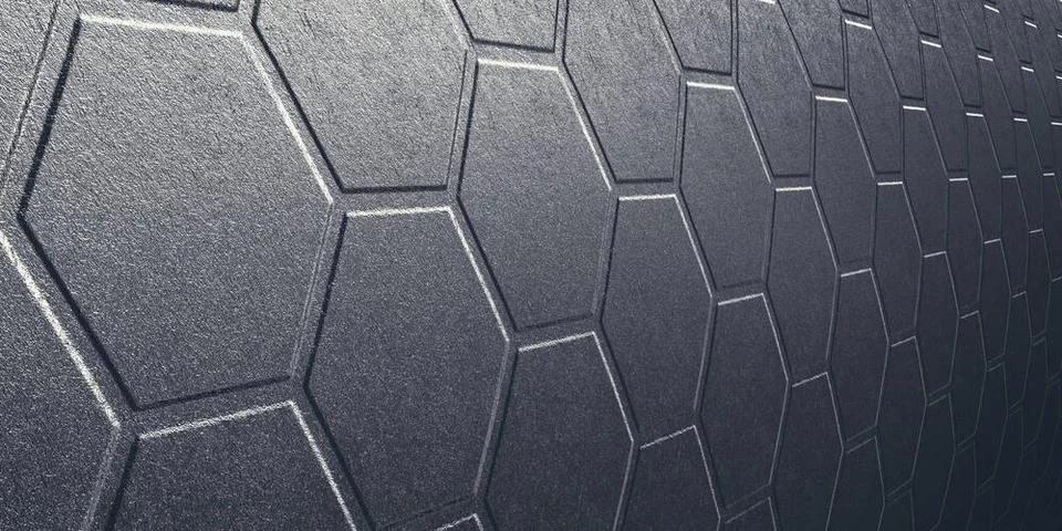 Hexagonal pattern in technical structure - Illustration hexagonal pattern ... Stock Photos