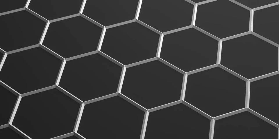 Hexagonal pattern in technical structure - Illustration hexagonal pattern ... Stock Photos