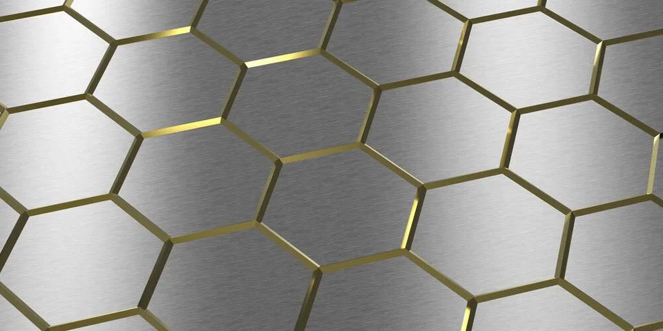 Hexagonal pattern in technical structure - Illustration hexagonal pattern ... Stock Photos