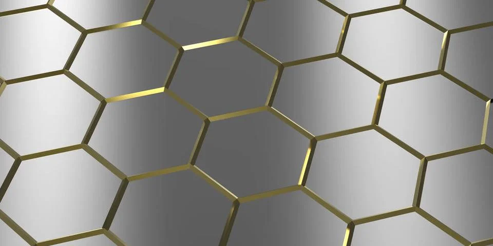 Hexagonal pattern in technical structure - Illustration hexagonal pattern ... Stock Photos