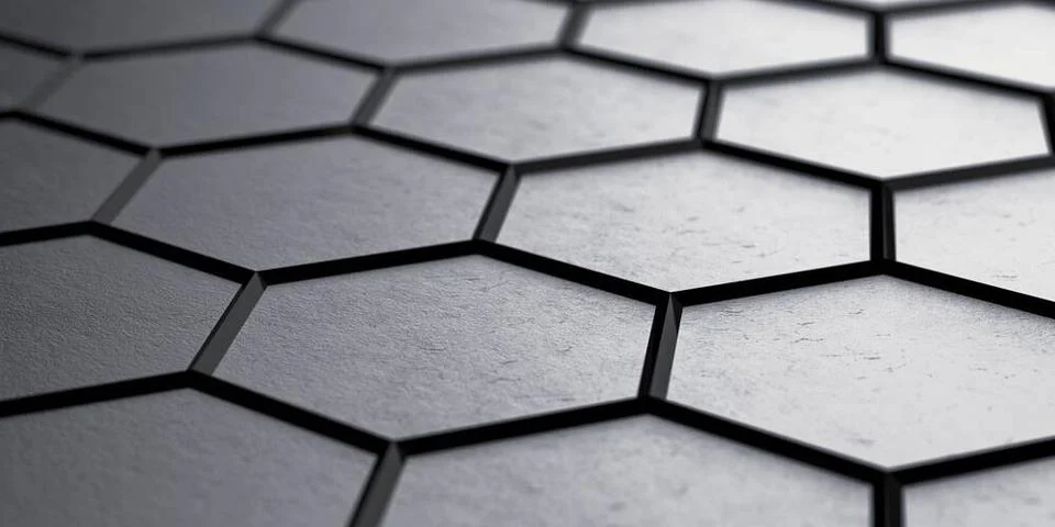 Hexagonal pattern in technical structure - Illustration hexagonal pattern ... Stock Photos