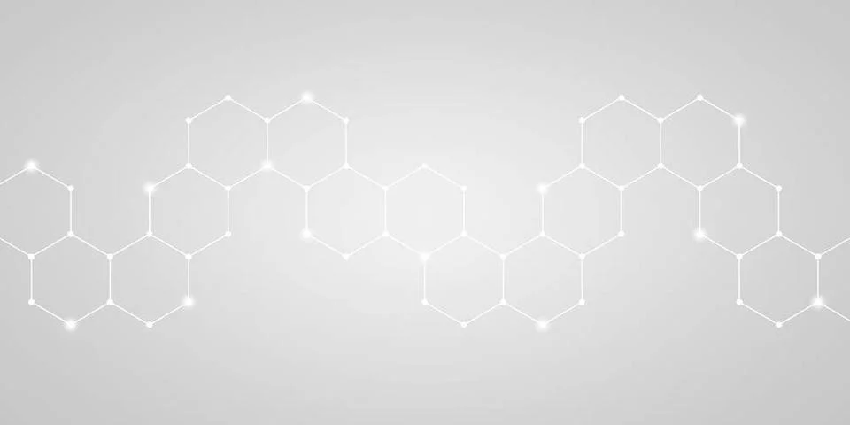 Hexagonal pattern with technical structure - Illustration hexagonal patter... Stock Photos