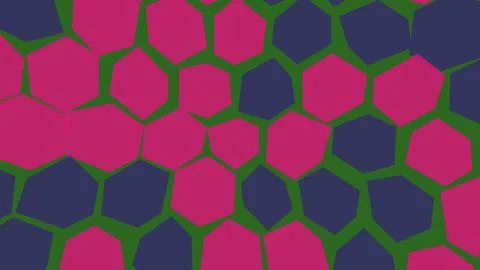 Hexagonal pattern with vibrant pink and blue colors 스톡 일러스트
