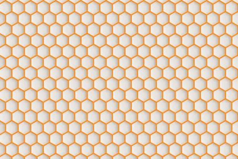 Hexagonal patterned surface. Stockillustratie