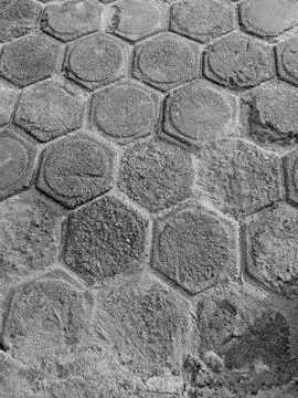Hexagonal Paving Blocks Texture Background Фото