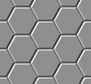 Hexagonal paving slabs. Seamless pattern Stock Illustration