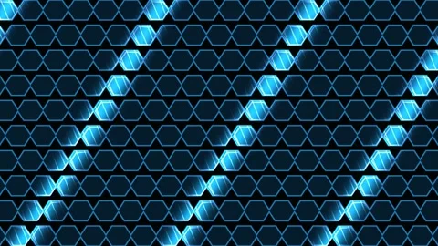 Hexagonal Prism Pattern Background Seamless Loop Stock Footage 341736976