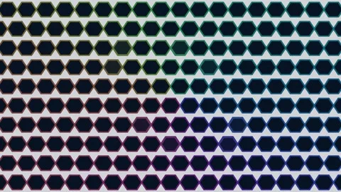 Hexagonal Prism Pattern Background Seamless Loop Stock Footage 341743538