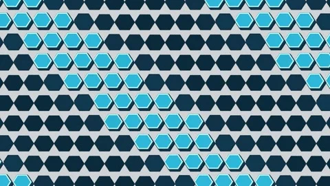 Hexagonal Prism Pattern Background Seamless Loop Stock Footage 341771149
