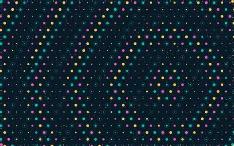 Hexagonal Radiance Abstract Geometric Pattern Background Illustrazione stock